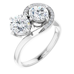 2-Stone Accented Ring